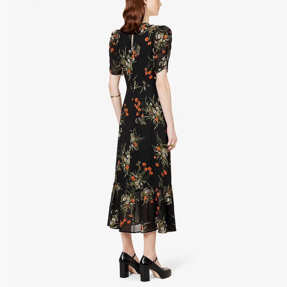 Reformation Addaline Ruffled Midi Dress - Picture 2 of 4